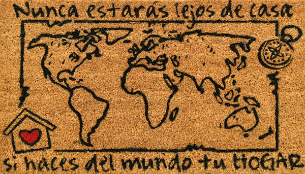 FELPUDO COCO NATURAL MI MUNDO DINTEX 40 X 70 CM 55-657
