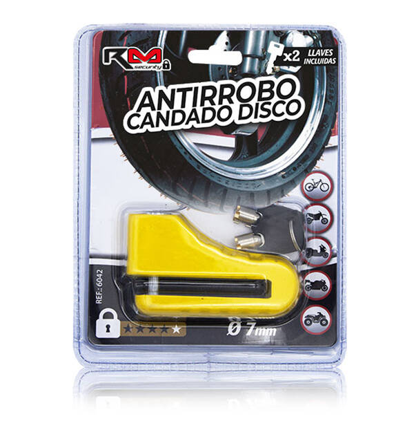 ANTIRROBO MOTO FRENO DISCO RM SECURITY 7 MM 6042