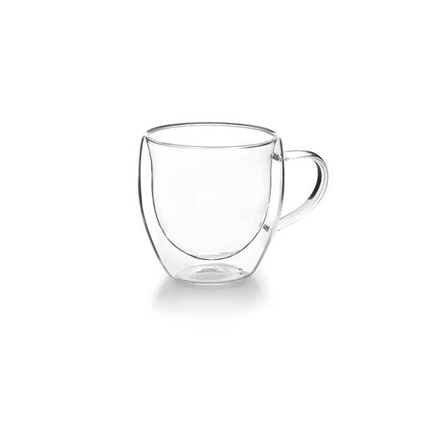 TAZA CAFE VIDRIO DOBLE PARED PACK 2 IBILI 220 ML 685022