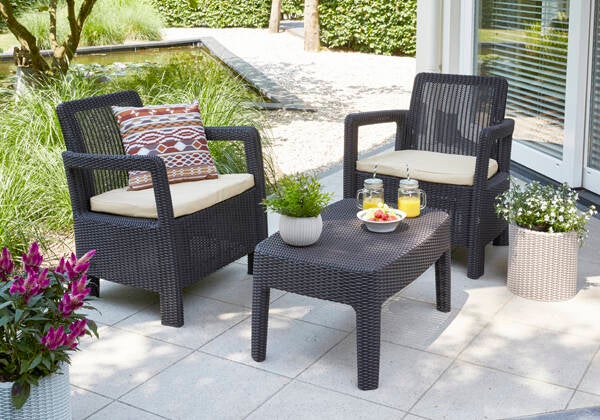 CONJUNTO RATAN TARIFA BALC 3P MARRON KETTER - 206480