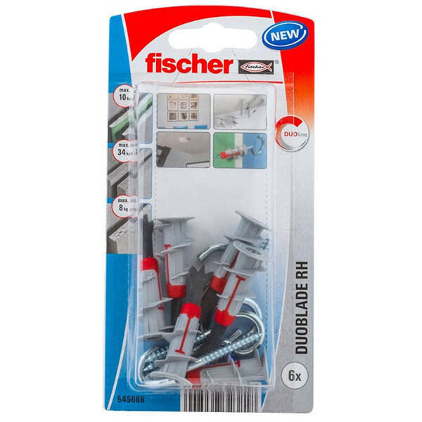 TACO DUOBLADE+GANCHO RH-6K 6U FISCHER - 545686