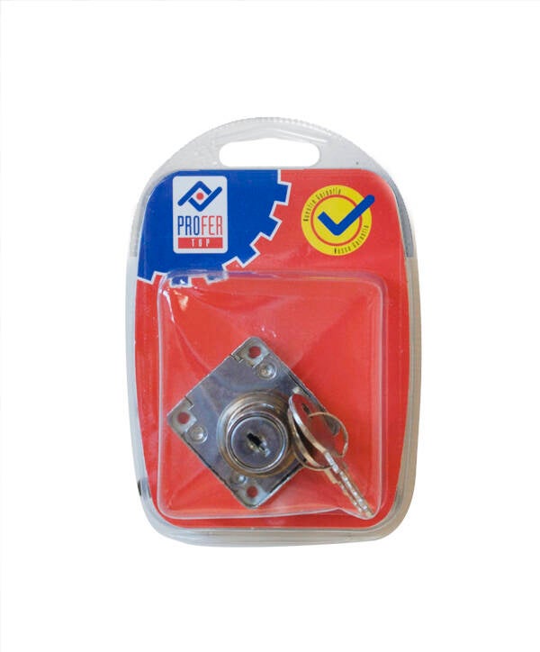 CERRADURA ARMARIO BL 1 PZA PROFER TOP 26 MM PT0744