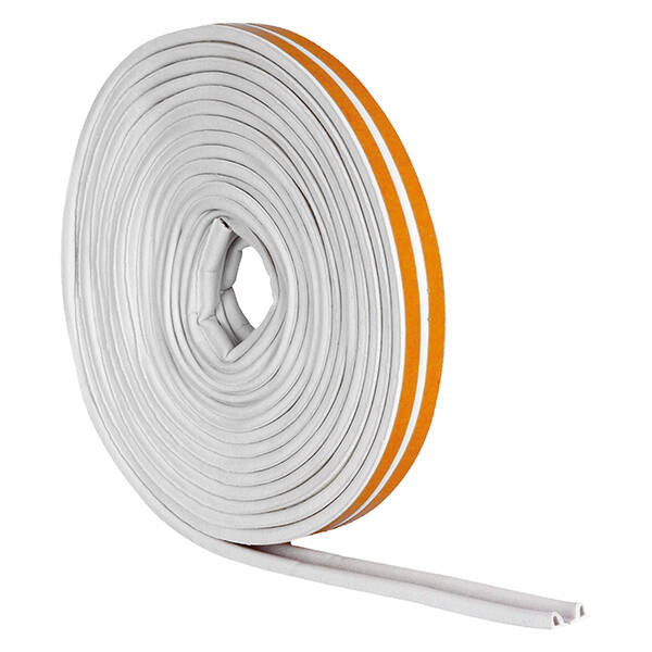 BURLETE CAUCHO TUBULAR BLANCO PROFER HOME 6MX9 MM PH1557