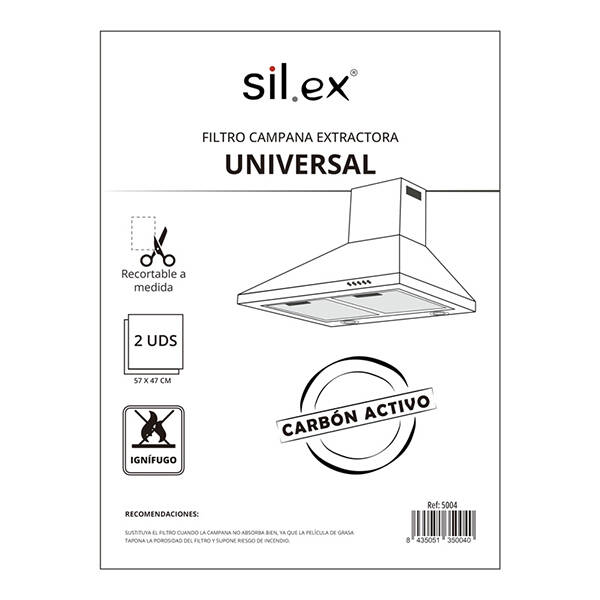 FILTRO CAMPANA INDICADOR 2U. SIL.EX 57X47 CM 5004