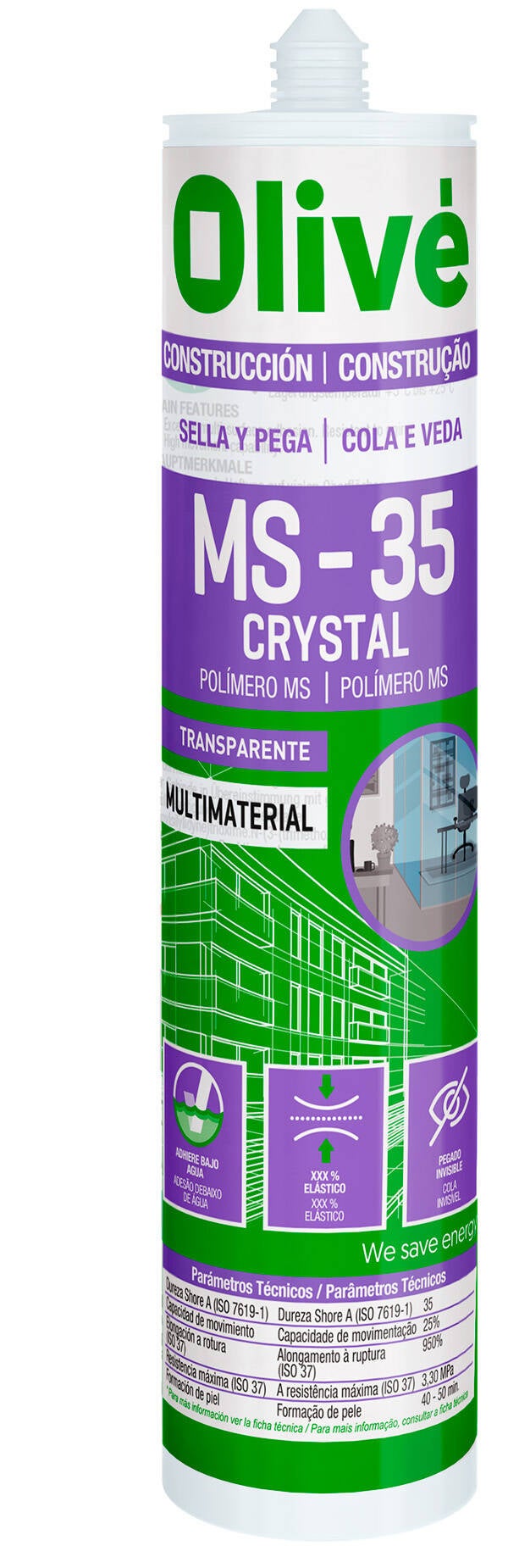 ADHESIVO SELLADOR MULTIMATERIAL MS PENOSIL 300 ML MS-35