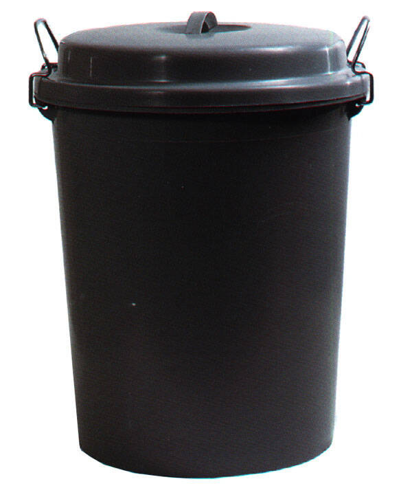 CUBO BASURA INDUSTRIAL GRIS PASCOR 80 L 12190