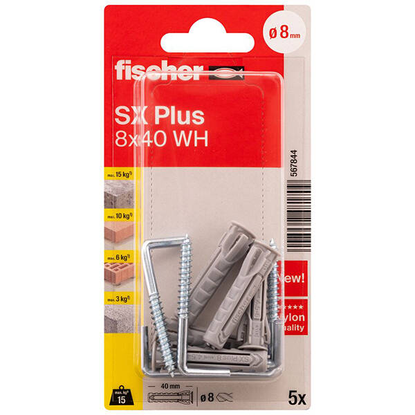 TACO + ESCARPIA SX-8 5 UDS FISCHER - 567844