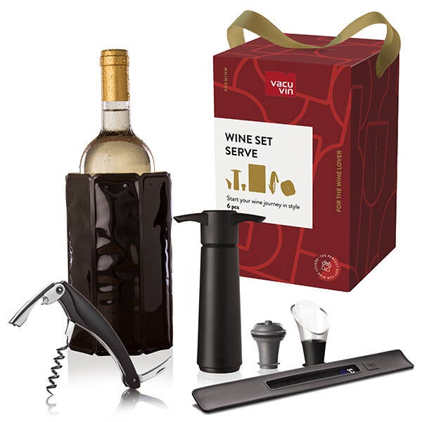 SET DE VINO SERVE 6 PZAS VACUVIN - 3890610