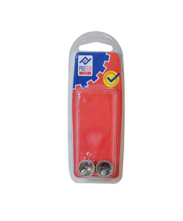 CASQUILLO TUBO NIQUEL BL 2 PZS PROFER TOP 12 MM PT0595