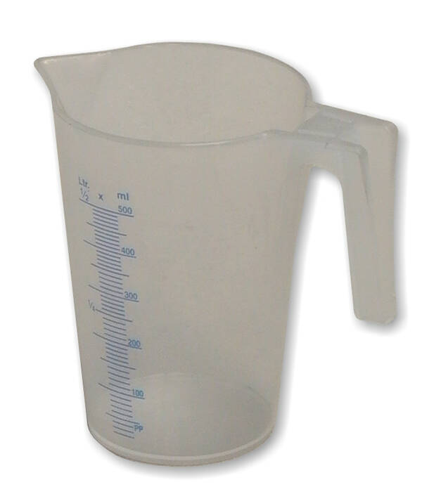 JARRA MEDIDORA POLIPROPILENO MATO