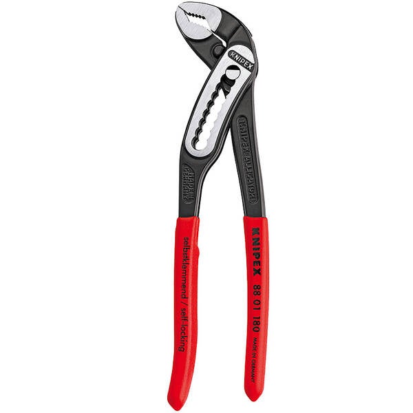 TENAZA BOMBAS AGUA ALLIGATOR KNIPEX 180 MM 88.01.180