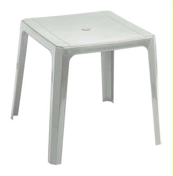 MESA BEACH BAR BLANCA GARBAR 70X70 CM 59506.P27