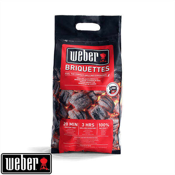 BRIQUETA CARBON 100% NATURAL WEBER 4 KG 17590