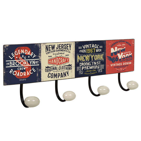 PERCHA PORCELANA 4P NEW YORK NESU - 9063N01