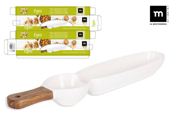 BANDEJA APERIT 2 COMPART EGEO LA MEDITERRANEA 42,5X8,5X4 3650799