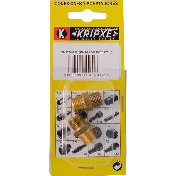 ENLACE LATON DOBLE MACHO BL.2 KRIPXE 1/4'' 004921-3700