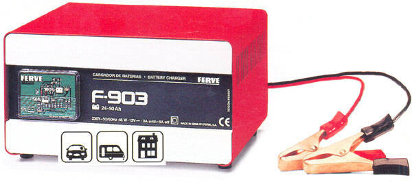 CARGADOR BATERIA 17-45 AH FERVE 12 V F903