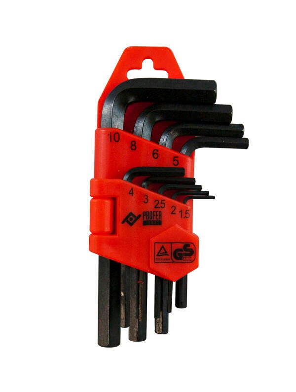 LLAVE ALLEN CORTA 9PZ PROFER TOP 1,5-10 MM PT0812