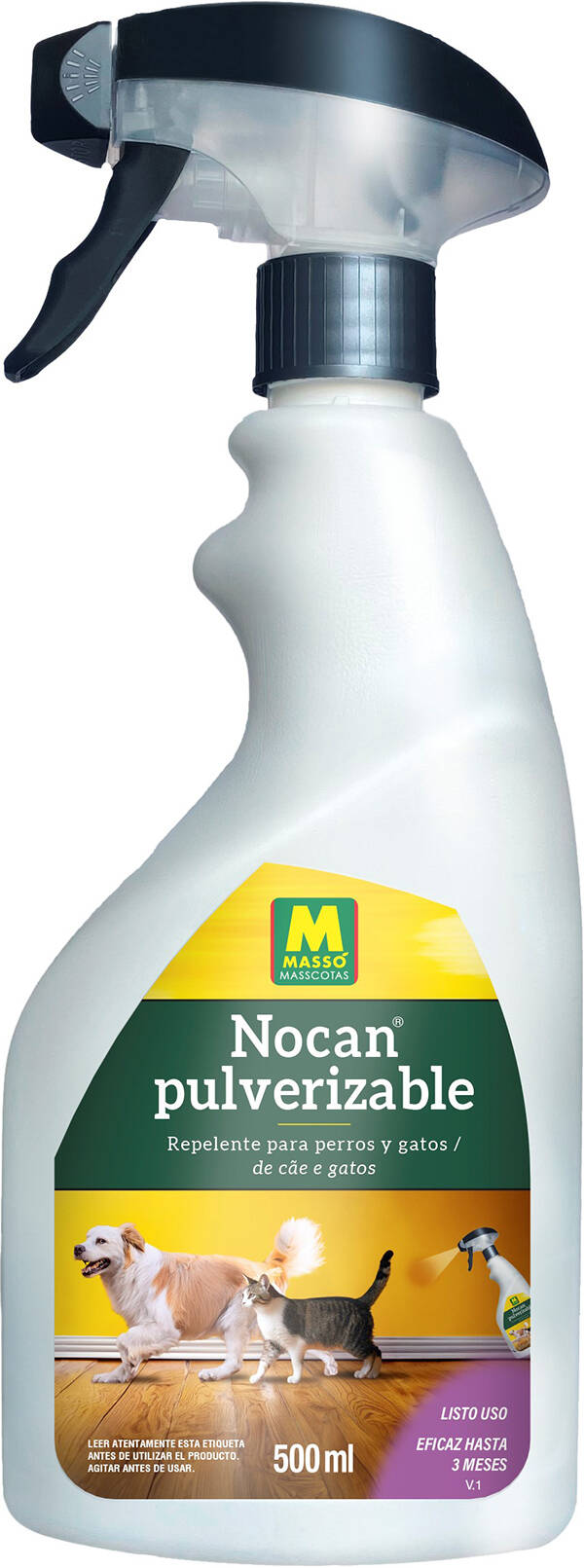 REPELENTE PERROS Y GATOS MASSO 500 ML 230611N