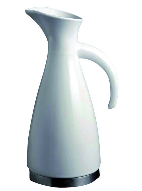 JARRA AGUA PORCEL. BLANCA/INOX MINILAND 1,2 L 5905