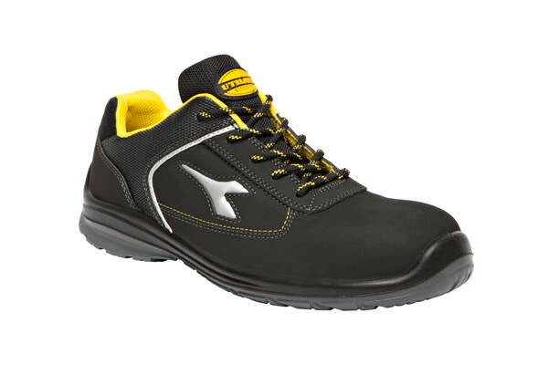 ZAPATO PIEL NOBUCK S3 NEGRO DIADORA BLITZ LOW