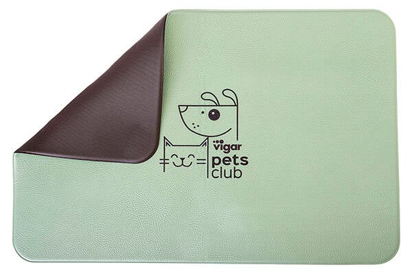 ALFOMBRILLA PARA COMEDEROS MASCOTAS PETS CLUB 60X40 CM 11571