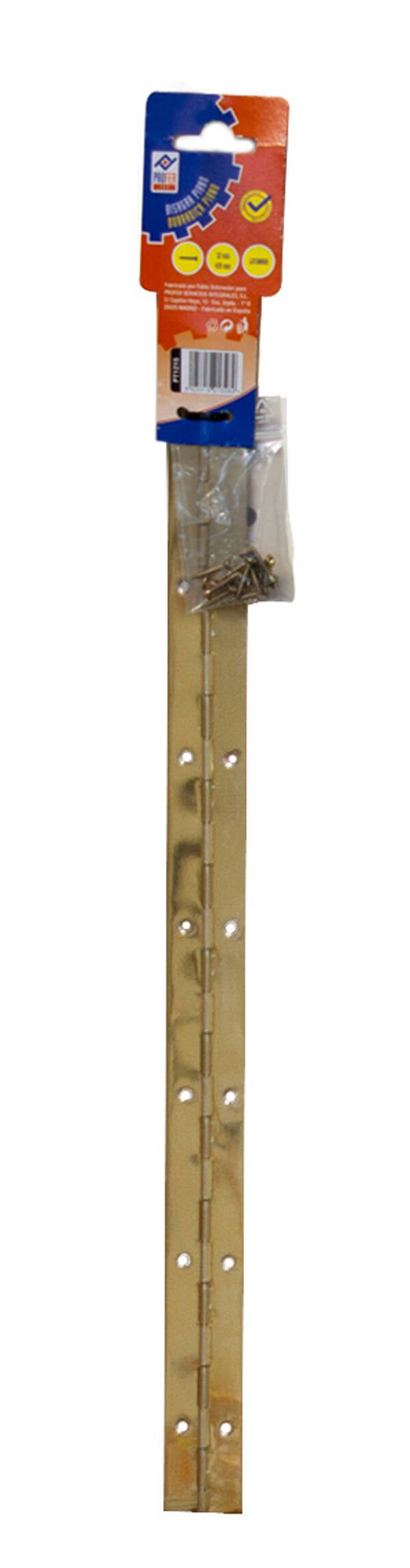 BISAGRA PIANO CORTADA LATONADA PROFER TOP 32X600 MM PT1216