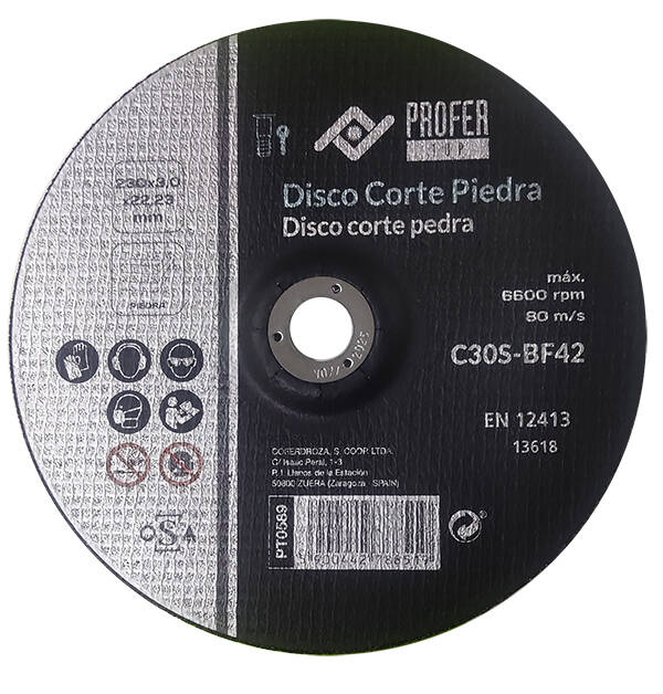 DISCO C PIEDRA PRO PROFER TOP 230X3 MM PT0589