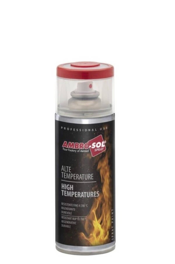 PINTURA SPRAY ANTICALORICA NEGRO MATE AMBRO-SOL 400 ML V400TEMP.1