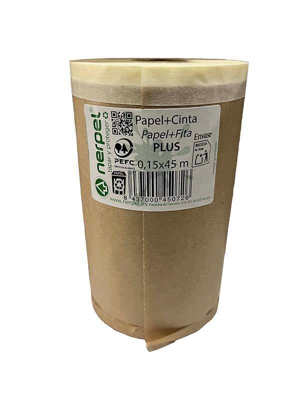 PAPEL KRAFT PLUS C/CINTA 20 M NERPEL PLUS 30 CM 0002530