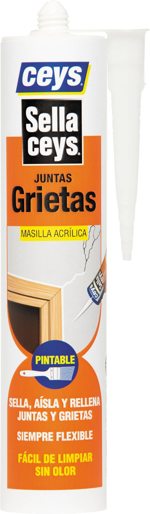 SILICONA CARTUCHO GRIETAS CEYS 280 ML 505601