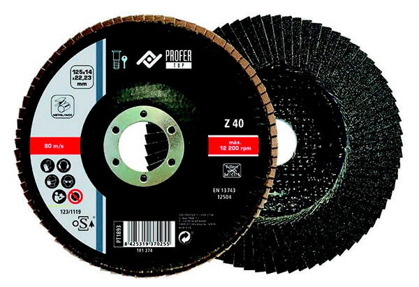 DISCO LAMINAS POLIFAN Z80 PROFER TOP 125 MM PT1895