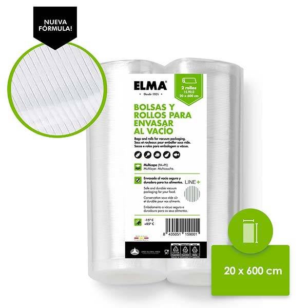 ROLLO ENVASADO VACIO BLIST.2 U ELMA 20X600 CM 15.90.0