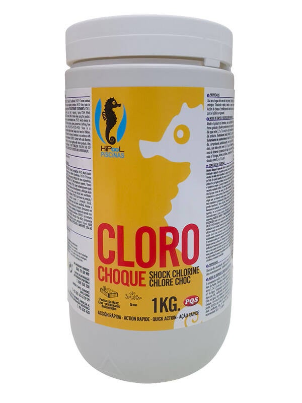 CLORO CHOQUE GRANO HIPOOL PQS 1 KG 165022