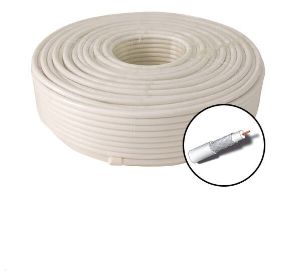 CABLE COAXIAL CU+CU CARRETE PROFER HOME 100 M PH1163