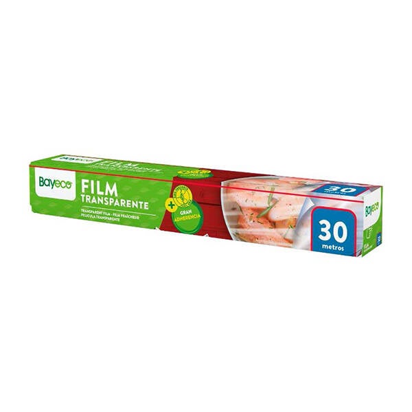 PAPEL FILM TRANSPARENTE BAYECO 290MMX 30M BA-FE290-085-030M-TR