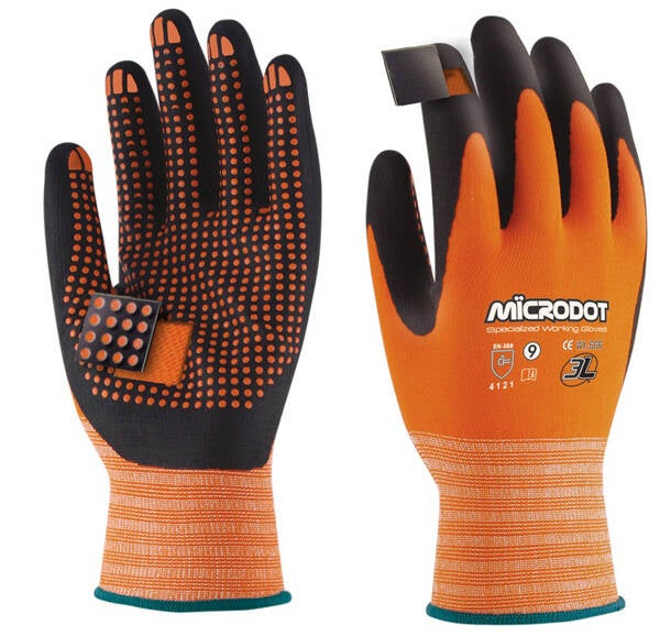 GUANTE NYLON NITRILO FOAM 3L MICRODOT