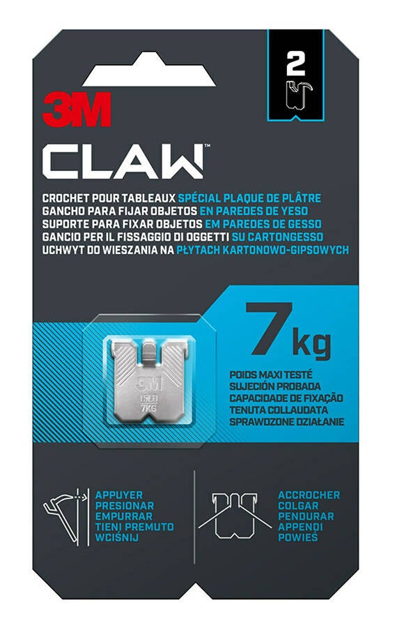 CUELGACUADRO S/CLAVO PLADUR 2 PZS 3M 7KG 3PH7-2WMR