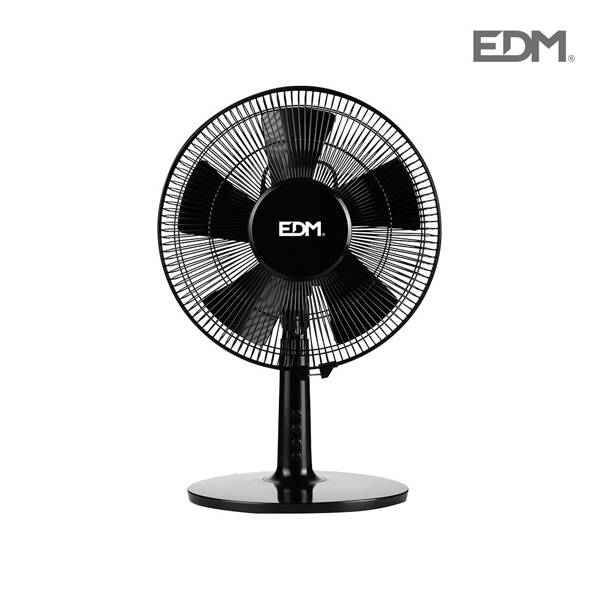 VENTILADOR SOBREMESA NEGRO EDM 40 W 33502