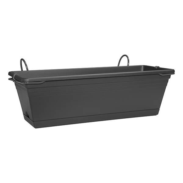 JARDINERA BALCON+BANDEJA ANTRACITA ELHO 50 CM 1004005