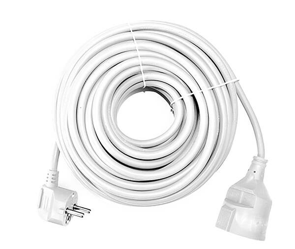PROLONGADOR CABLE BLANCO 3G1.5 16A SILVER 3 M 9213