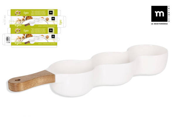 BANDEJA APERIT 3 COMPART EGEO LA MEDITERRANEA 38X9X5 CM 3650700