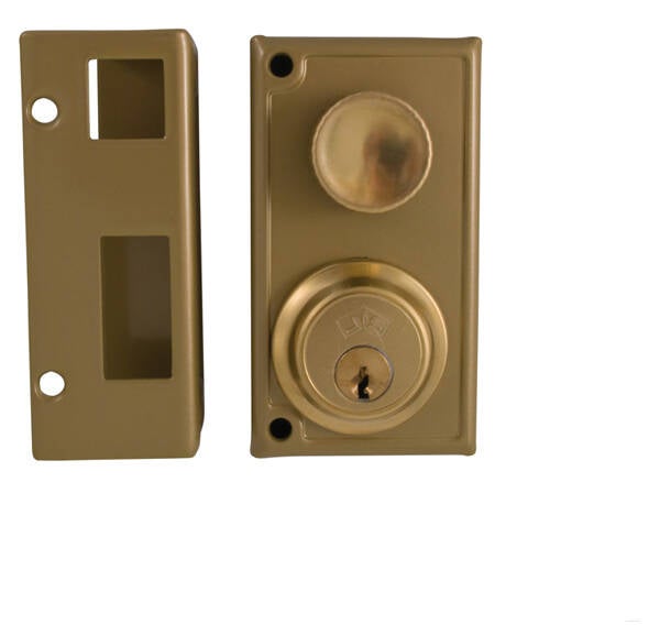 CERRADURA SOPREPONER POMO JIS 70 34-7 DORADO