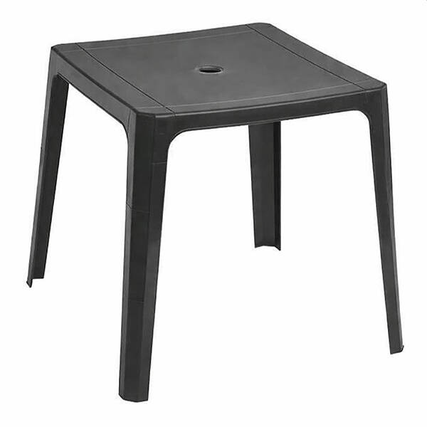 MESA BEACH BAR GRIS OSCURO GARBAR 70X70 CM 59544.P27