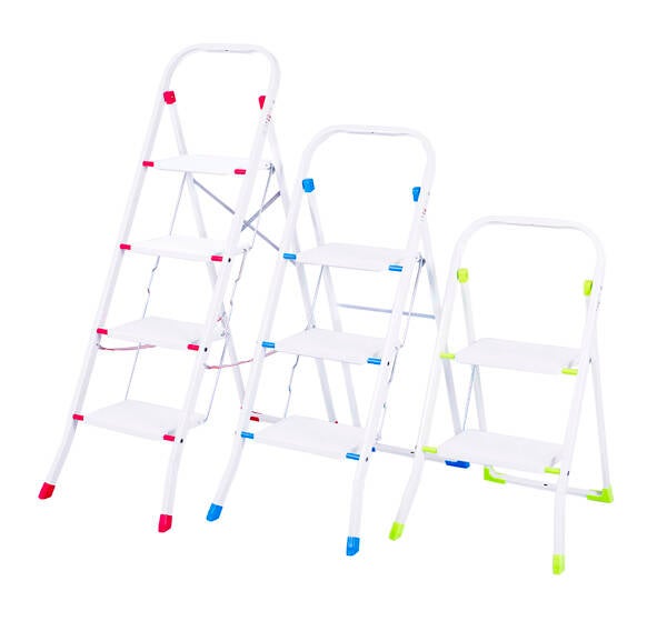 ESCALERA ACERO 3P PLEGAB C/BAR EUROGOLD - 44.02103R