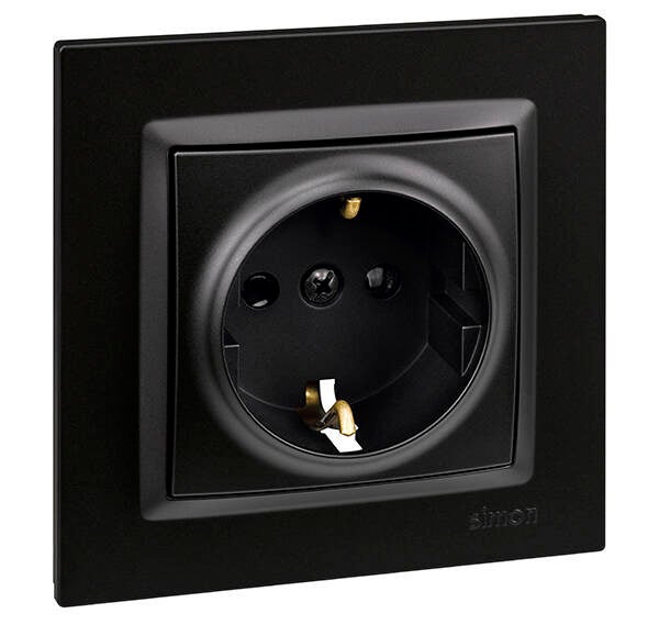 BASE ENCHUFE EMPOTRAR NEGRO SIMON 16 A F1090443038