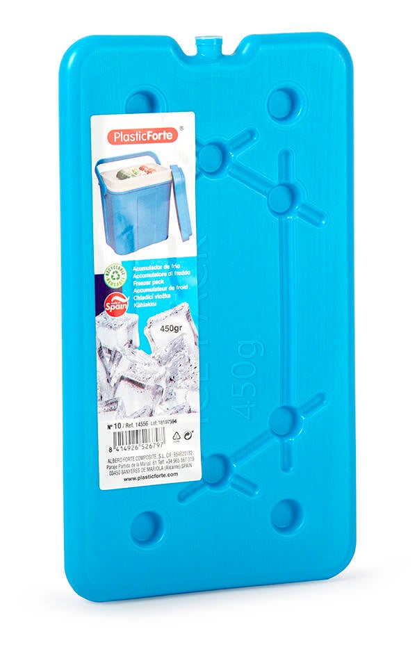 BLOQUE ACUMULADOR FRIO AZUL PLASCTICFORTE 450 G 14556