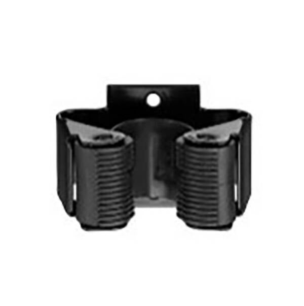 COLGADOR ADH ESCOBAS NEGRO MATE BL2 INOFIX 2055-3-