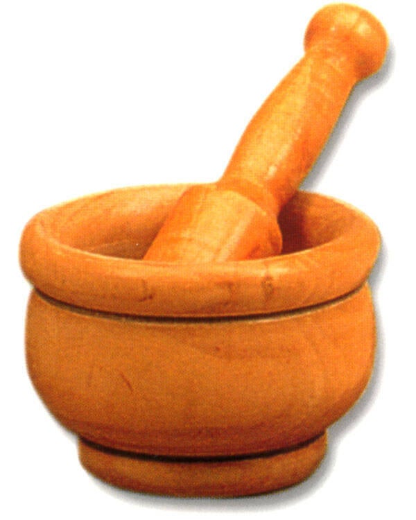 MORTERO MADERA C/MANO ALDAYA 14 CM 6169