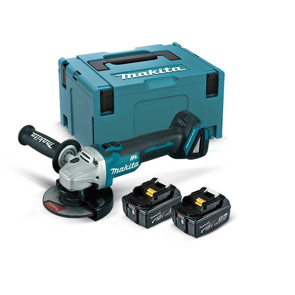 AMOLADORA MINI BAT 125MM 2B 4AH MAKITA 18 V DGA504RMJ